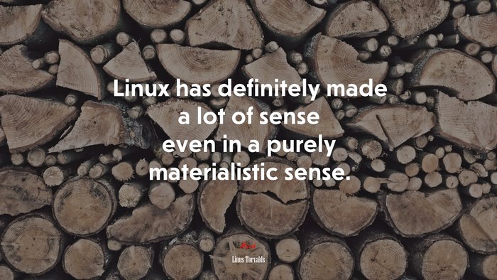 Linux has definitely made a lot of sense even in a purely materialistic sense. | Linus Torvalds quote