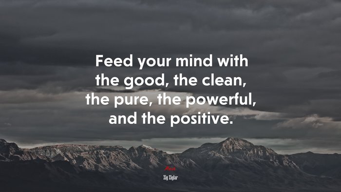 Feed your mind with the good, the clean, the pure, the powerful, and the positive. | Zig Ziglar quote
