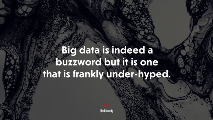 Big data is indeed a buzzword but it is one that is frankly under-hyped. | Ginni Rometty quote