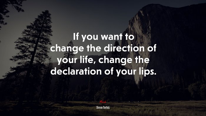 If you want to change the direction of your life, change the declaration of your lips. | Steven Furtick quote