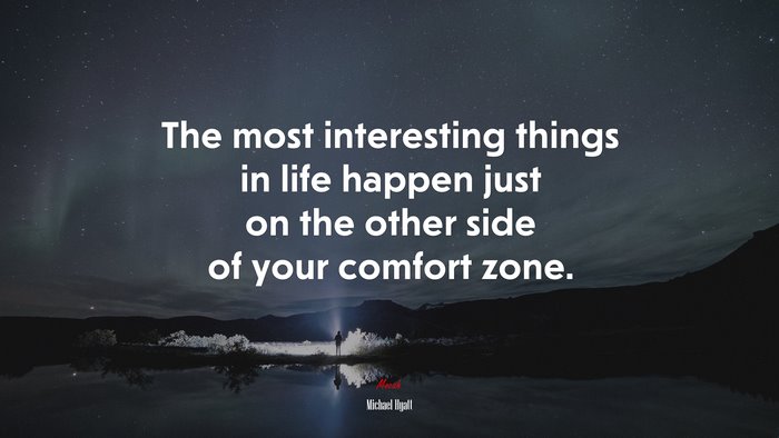 The most interesting things in life happen just on the other side of your comfort zone. | Michael Hyatt quote