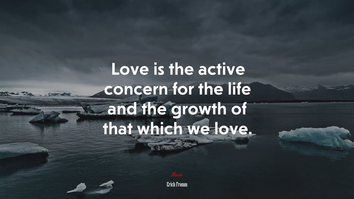 Love is the active concern for the life and the growth of that which we love. | Erich Fromm quote