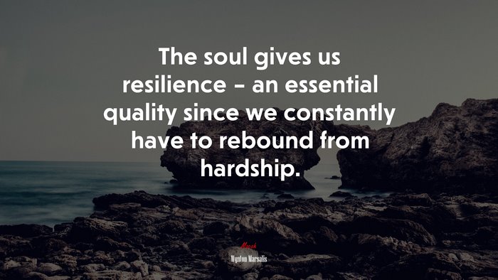 The soul gives us resilience – an essential quality since we constantly have to rebound from hardship. | Wynton Marsalis quote