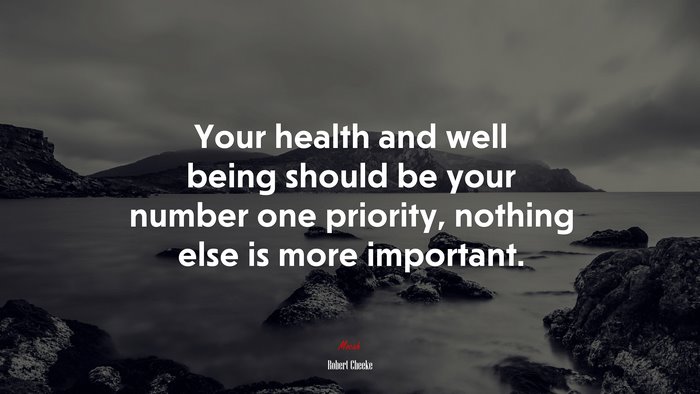 Your health and well being should be your number one priority, nothing else is more important. | Robert Cheeke quote