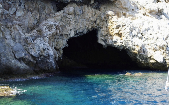 Cave entrance by the sea