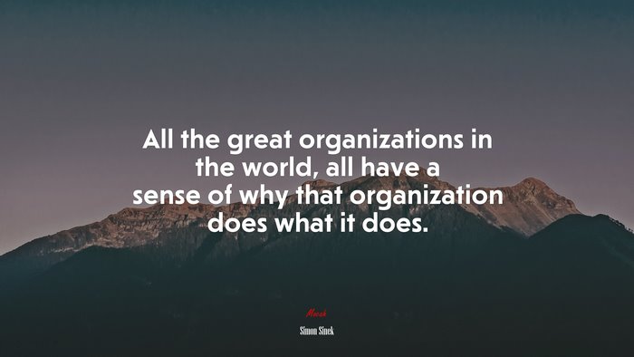 All the great organizations in the world, all have a sense of why that organization does what it does. | Simon Sinek quote