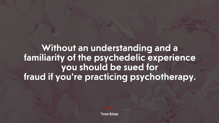 Without an understanding and a familiarity of the psychedelic experience you should be sued for fraud if you’re practicing psychotherapy. | Terence McKenna quote
