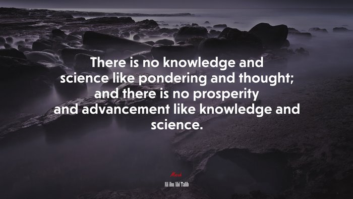 There is no knowledge and science like pondering and thought; and there is no prosperity and advancement like knowledge and science. | Ali ibn Abi Talib quote