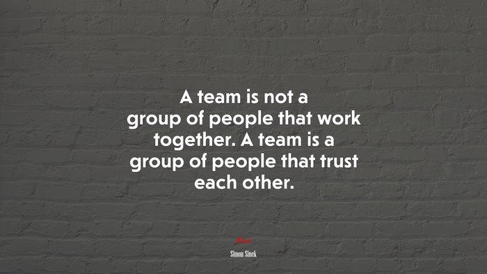 A team is not a group of people that work together. A team is a group ...