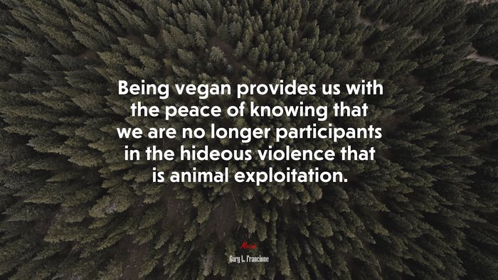 Being vegan provides us with the peace of knowing that we are no longer participants in the hideous violence that is animal exploitation. | Gary L. Francione quote