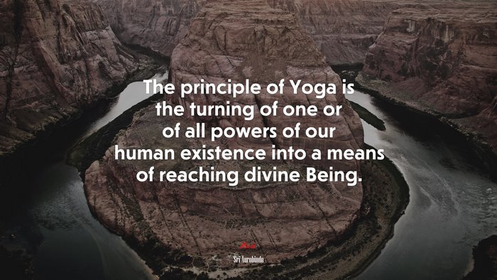 The principle of Yoga is the turning of one or of all powers of our human existence into a means of reaching divine Being. | Sri Aurobindo quote