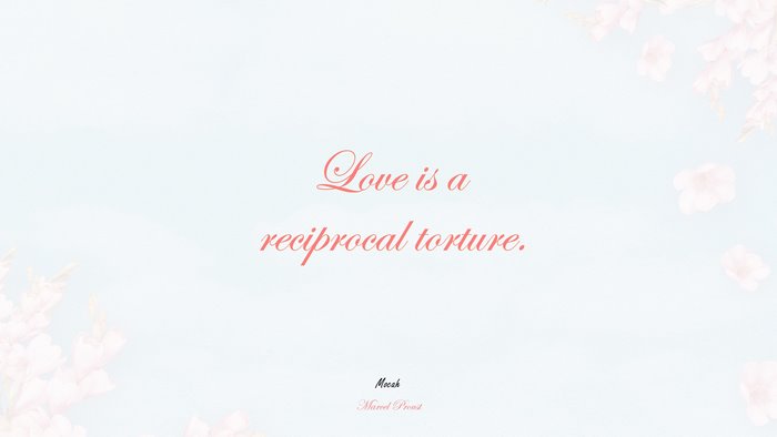 love quote in english, Marcel Proust quote