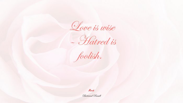 love picture with quote, Bertrand Russell quote