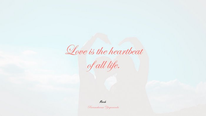 hd love with quote, Paramahansa Yogananda quote