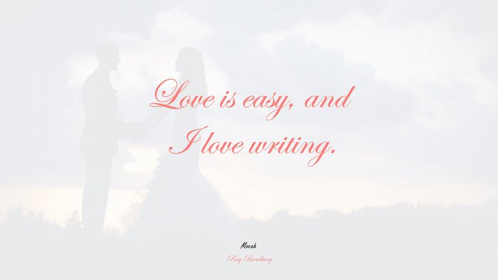 hd love quote wallpapers for pc, Ray Bradbury quote