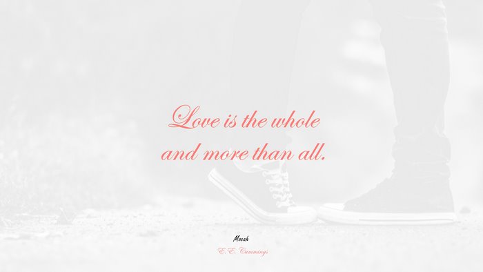 love quote, E.E. Cummings quote