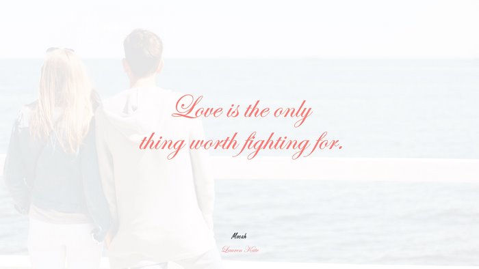 love quote, Lauren Kate quote