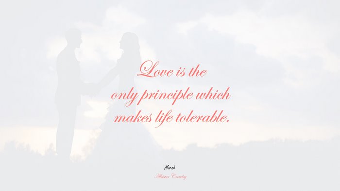 love quote cute, Aleister Crowley quote