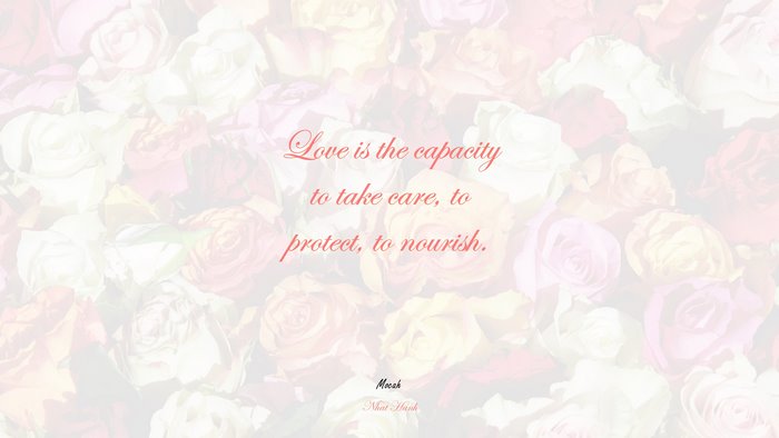 love quote cute, Nhat Hanh quote