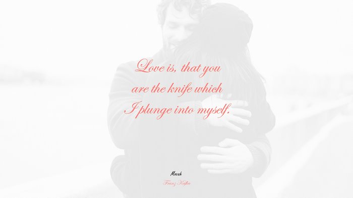 love quote hd for desktop, Franz Kafka quote