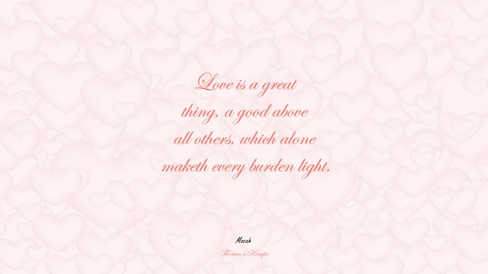 love with quote download, Thomas à Kempis quote