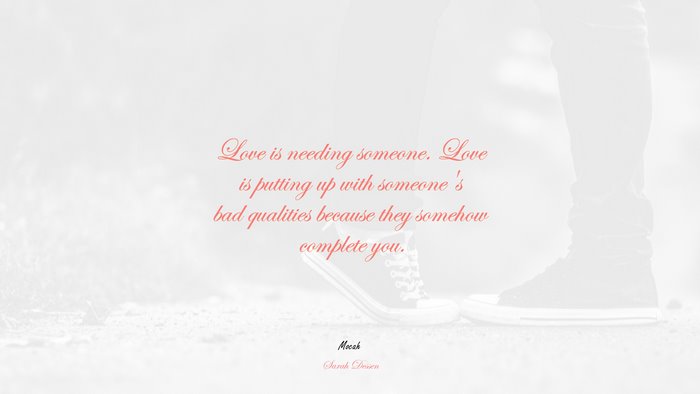 love quote free, Sarah Dessen quote