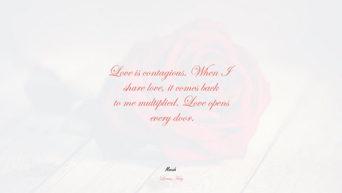 love quote, Louise Hay quote