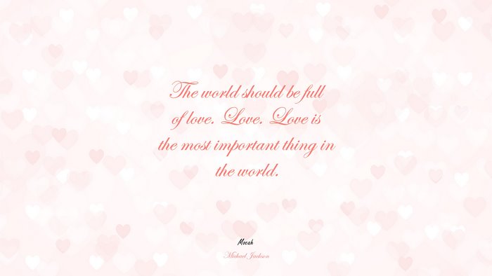 loves quote, Michael Jackson quote