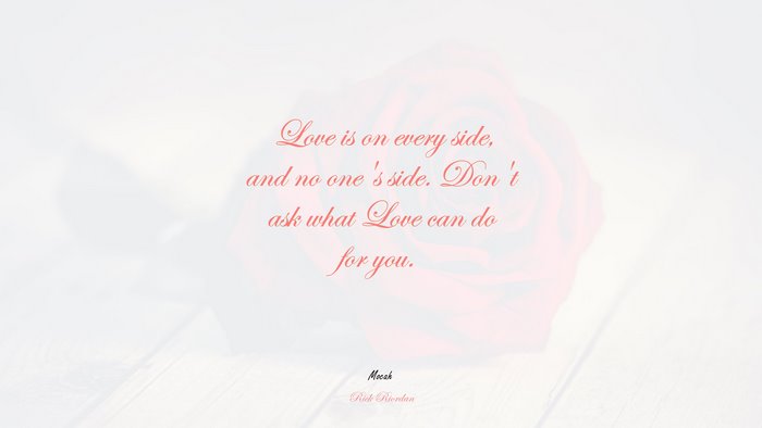 free download love with quote, Rick Riordan quote