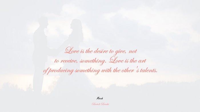 love quote for free download, Bertolt Brecht quote