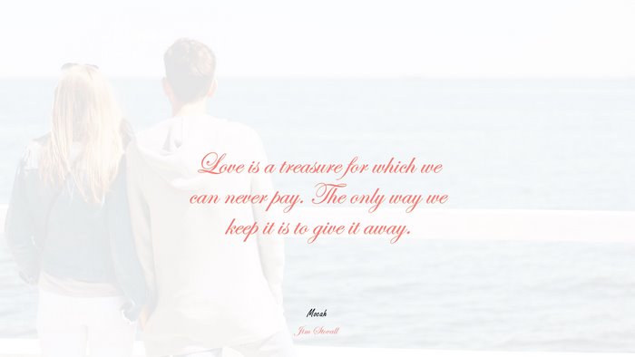  of love quotes with picture, Jim Stovall quote