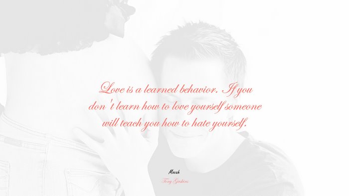 lover with quote, Tony Gaskins quote