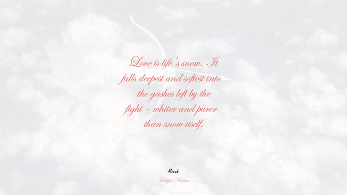  of love quote hd, Fridtjof Nansen quote