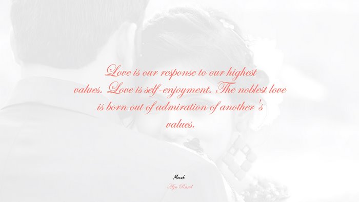 true love quote hd, Ayn Rand quote