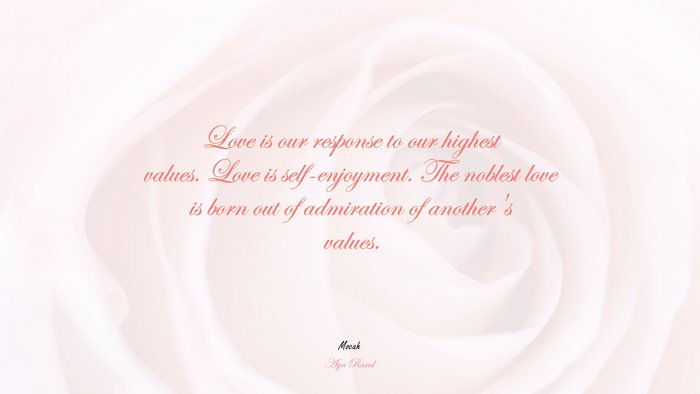 love quote best, Ayn Rand quote