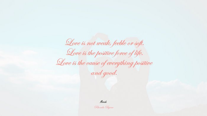 full hd wallpapers of love quote, Rhonda Byrne quote