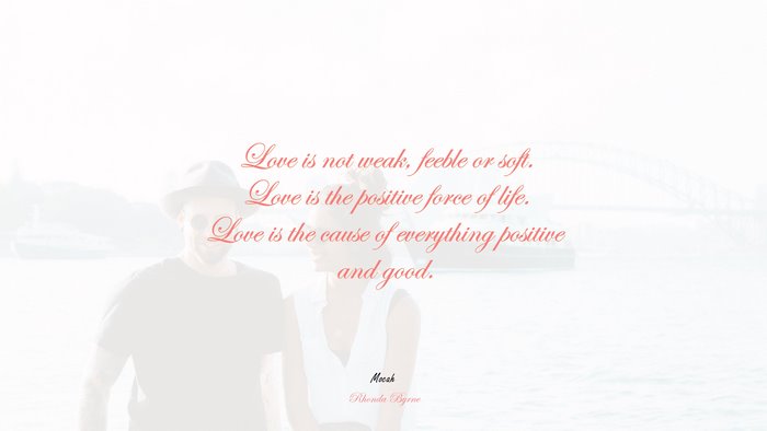love quote, Rhonda Byrne quote