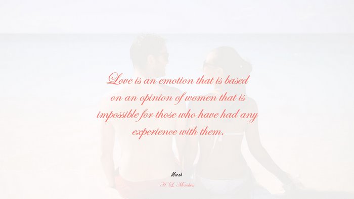 love quote free download, H. L. Mencken quote