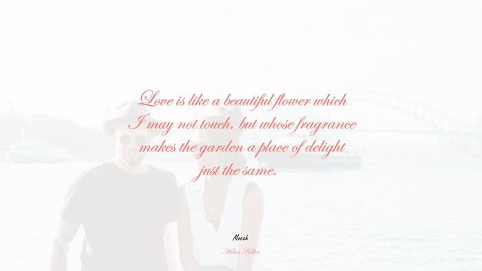 hd of love quote, Helen Keller quote