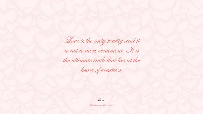 desktop quote love, Rabindranath Tagore quote