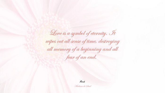  of love quote with image, Madame de Stael quote