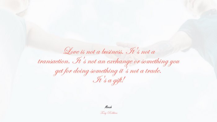  of love quote, Tony Robbins quote