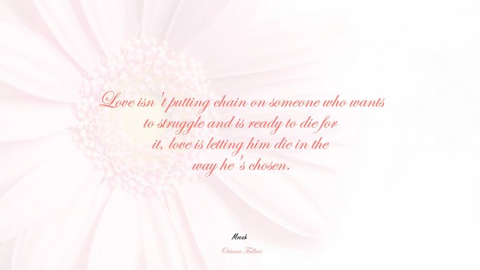 top love quote, Oriana Fallaci quote