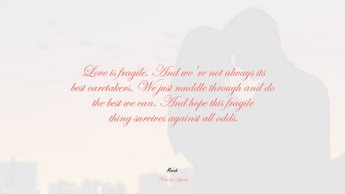 lover with quote, Nicholas Sparks quote