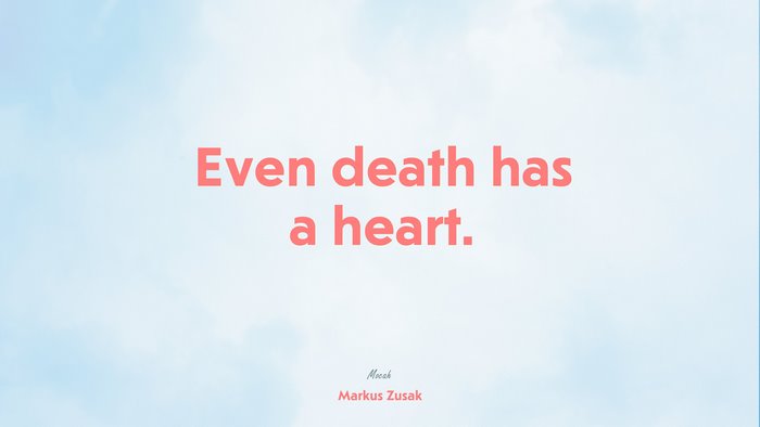  with quote on life, Markus Zusak quote