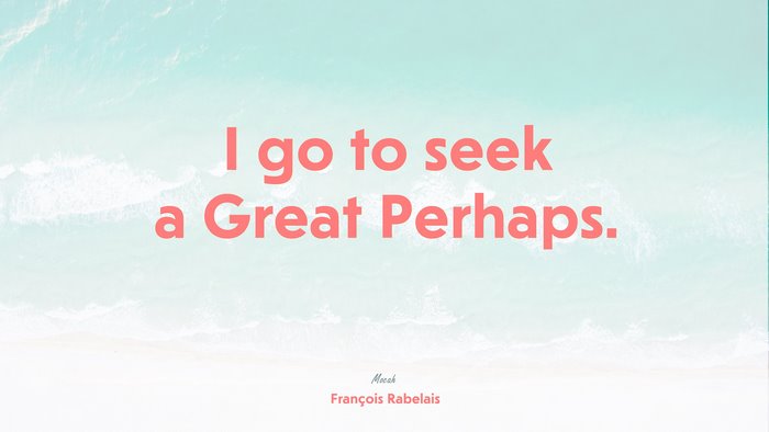 beautiful quote on life with, François Rabelais quote