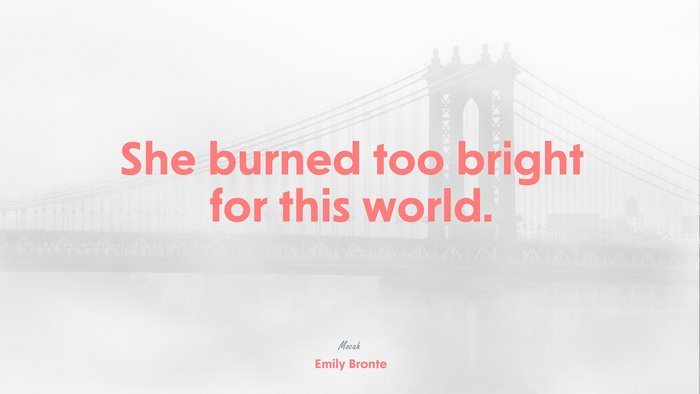 quote about life, Emily Bronte quote
