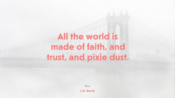 life quote in english, J.M. Barrie quote