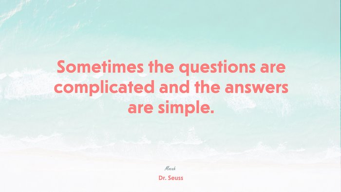 hd desktop with life quote, Dr. Seuss quote