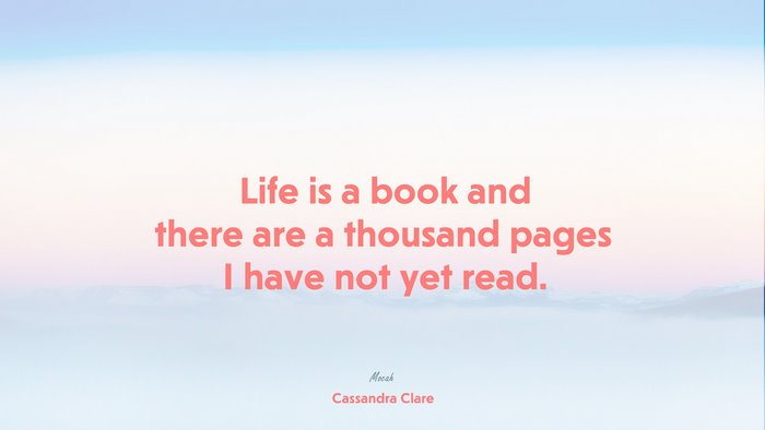 life quote desktop, Cassandra Clare quote